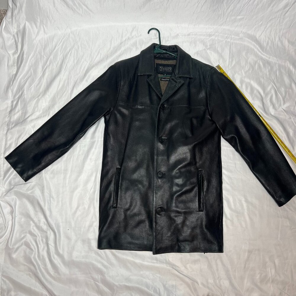 Wilsons Leather Jacket Mens Size Small  Pelle Studio Thinsulate Lining Black